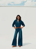 Saturday Denim Wide Leg - Dark Sea Wash