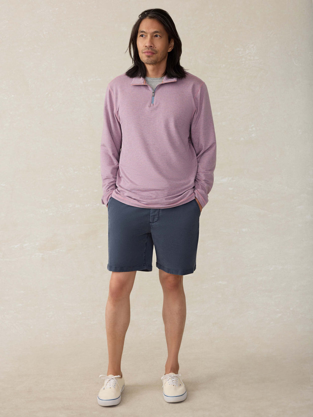 Movement™ Quarter Zip - Rose Creek Stripe