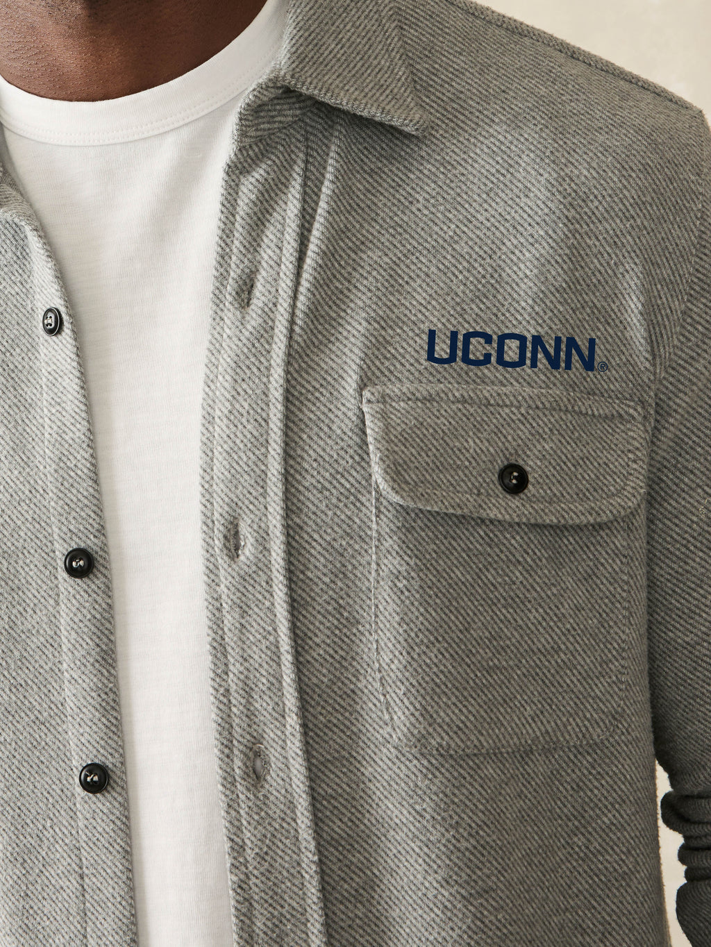 University Of Connecticut Legend™ Sweater Shirt - Fossil Grey Twill