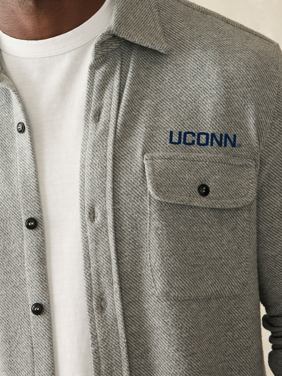 University Of Connecticut Legend™ Sweater Shirt - Fossil Grey Twill