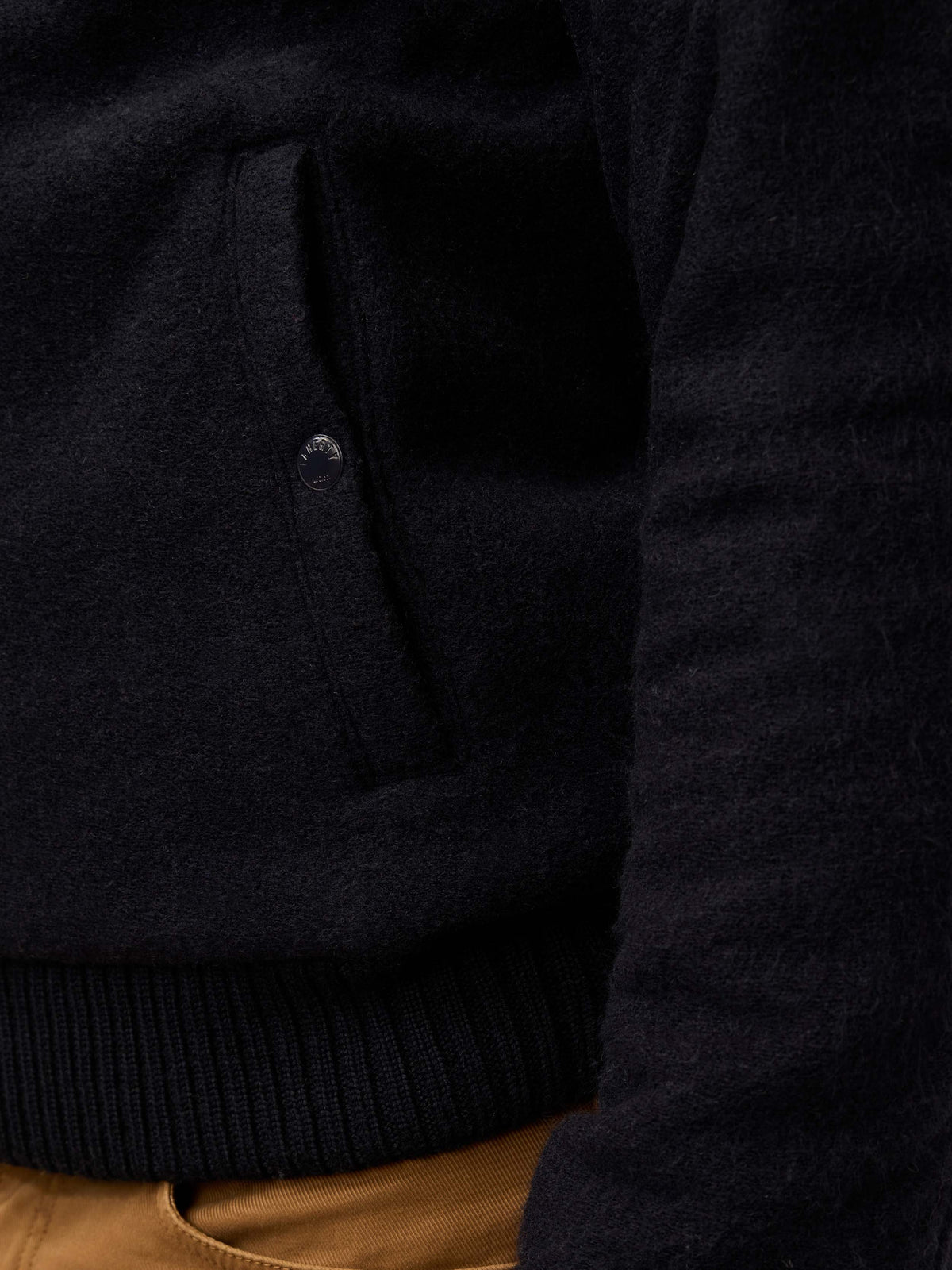 Range Fleece Lined Bomber - Navy Shadow Twill