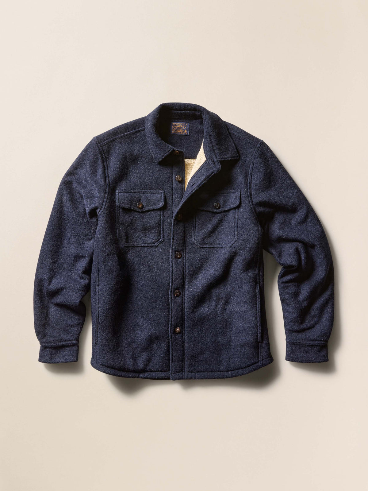 Range Fleece Lined Cpo - Navy Shadow Twill
