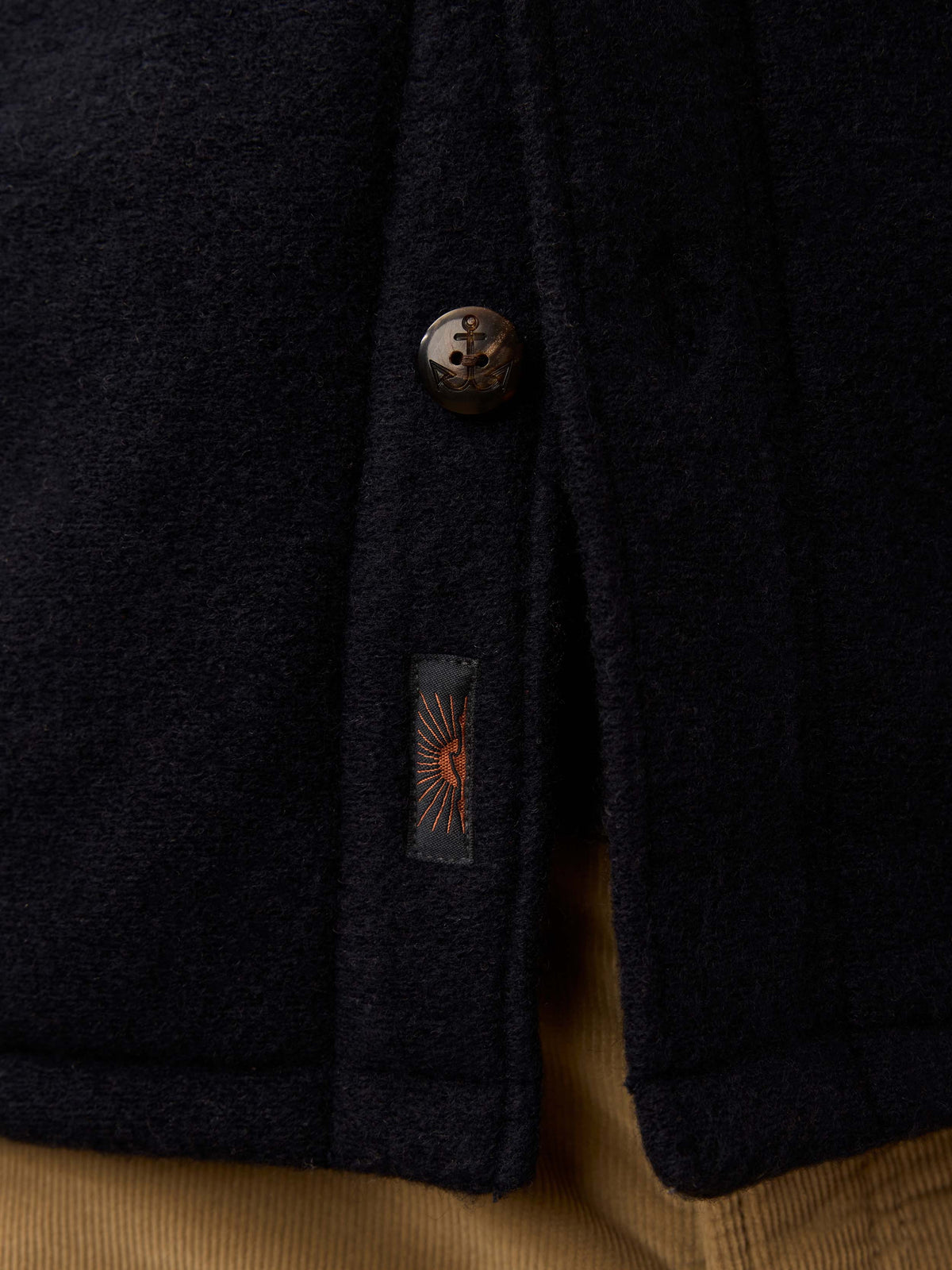 Range Fleece Lined Cpo - Navy Shadow Twill