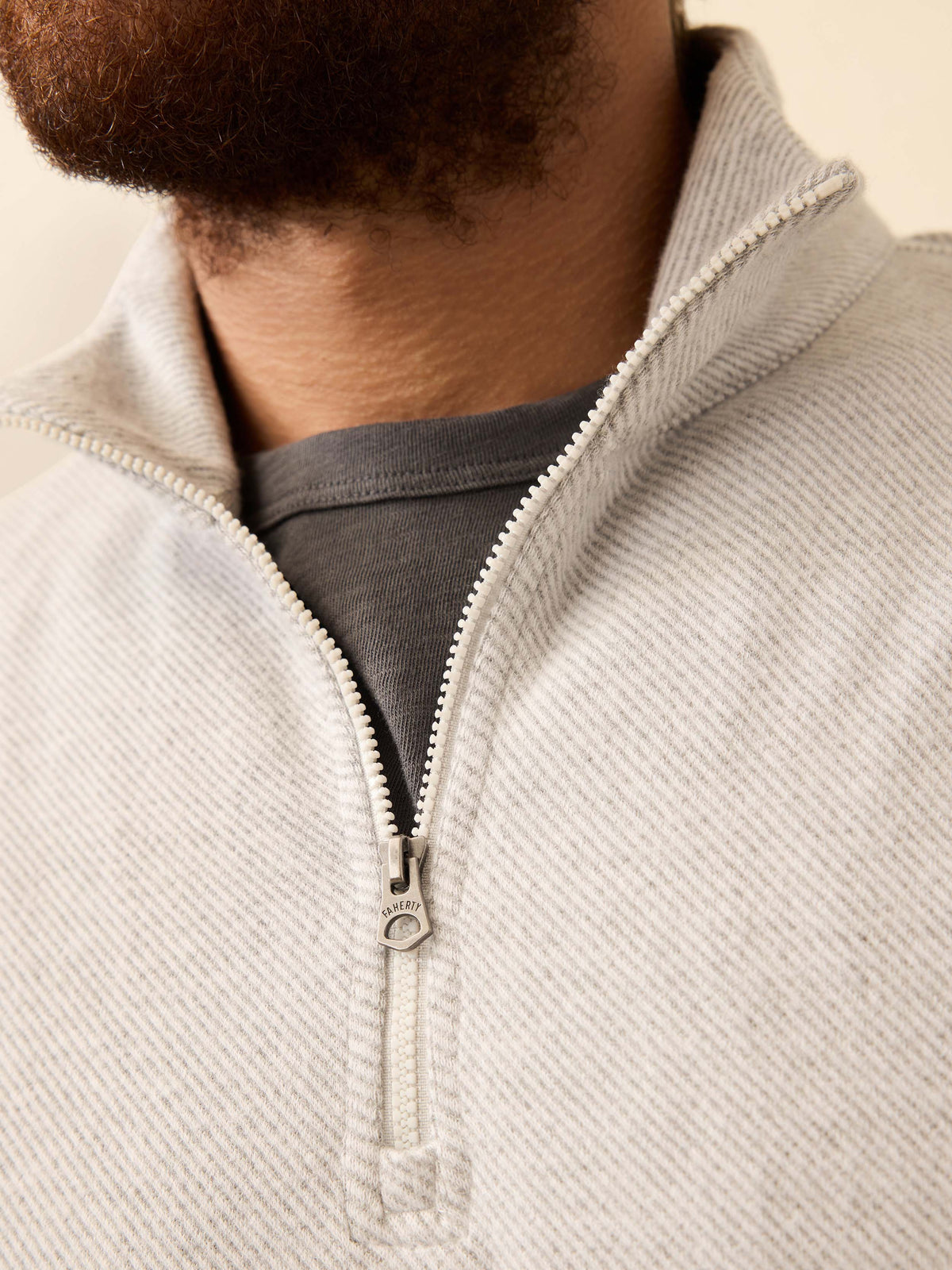 Legend™ Sweater Quarter Zip - Light Heather Grey