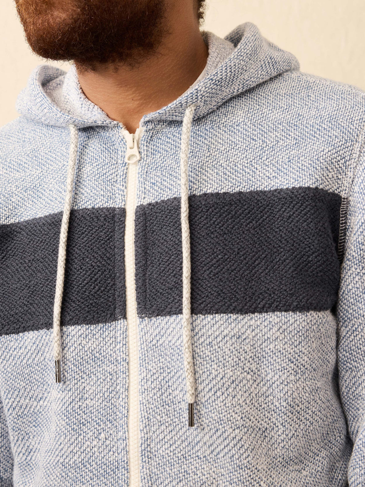 Whitewater Full Zip Hoodie - Whitewater Surf Stripe
