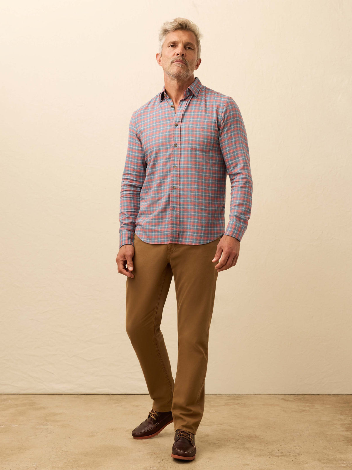 Movement™ Brushed Shirt - Blue Sierra Plaid