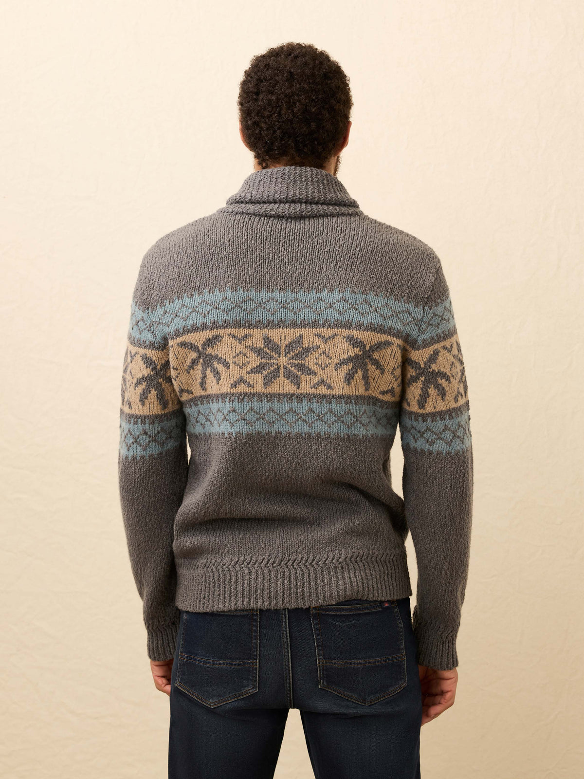 Surf To Snow Zip Cardigan - Iron Coast