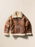 Sedona Shearling Flight Jacket - Brown