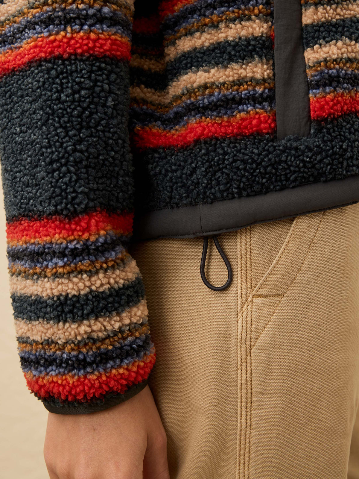 Fireside Fleece Popover - Fireside Stripe