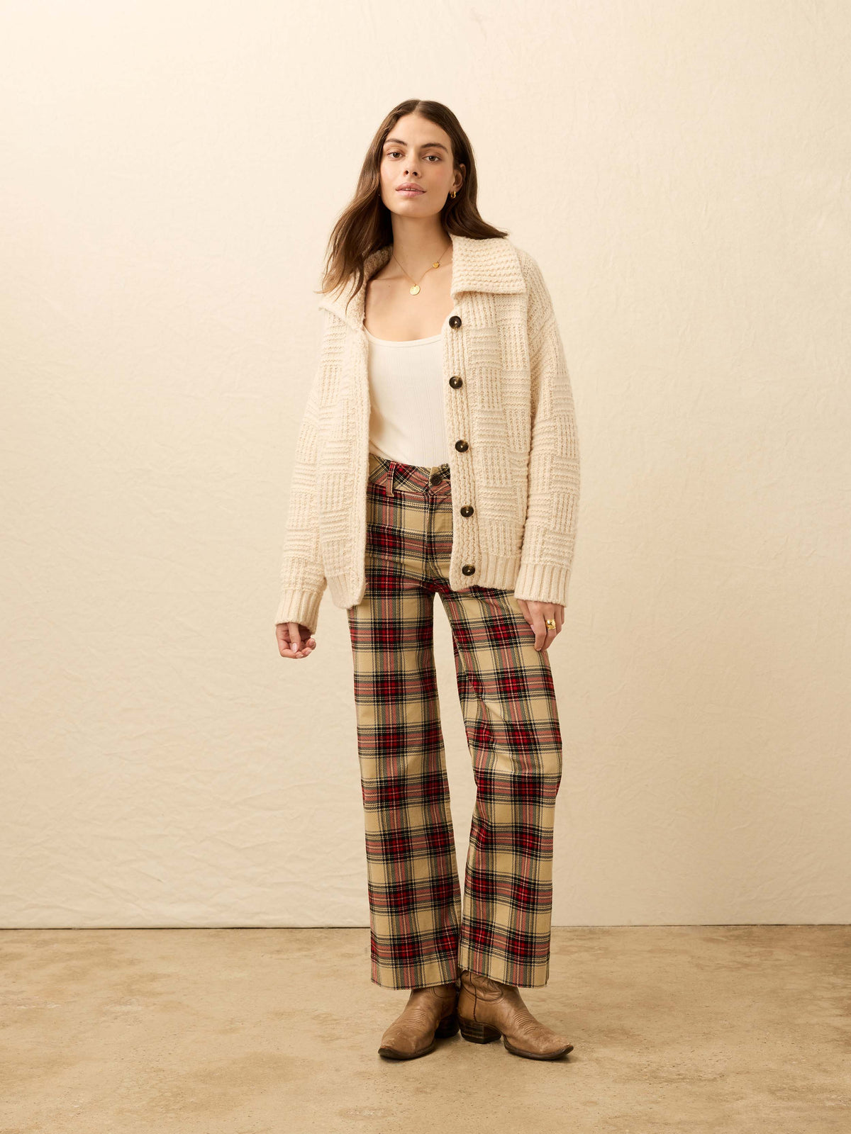 Heirloom Cotton Outback Cardigan - Cream
