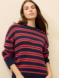 Heirloom Cotton Summit Pullover - Midnight Stripe