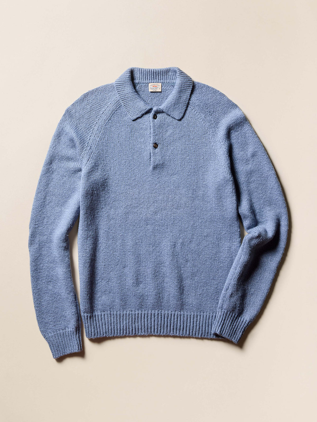 Heirloom Long-Sleeve Sweater Polo - Flint
