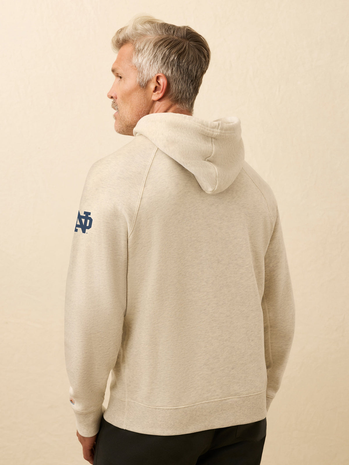 Notre Dame High Standard Fleece Hoodie - Antique Ivory Heather