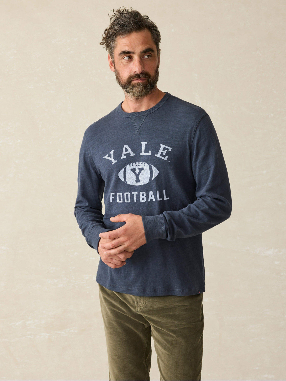 Yale Sunwashed Organic Crew - Blue Nights