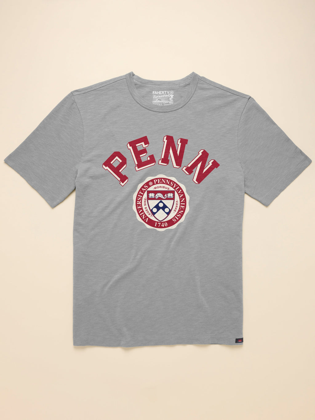 University of Pennsylvania Sunwashed Tee - Granite Heather