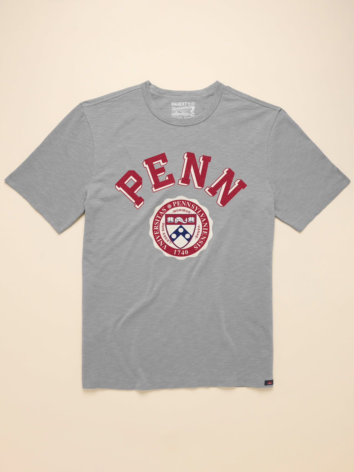 University of Pennsylvania Sunwashed Tee - Granite Heather