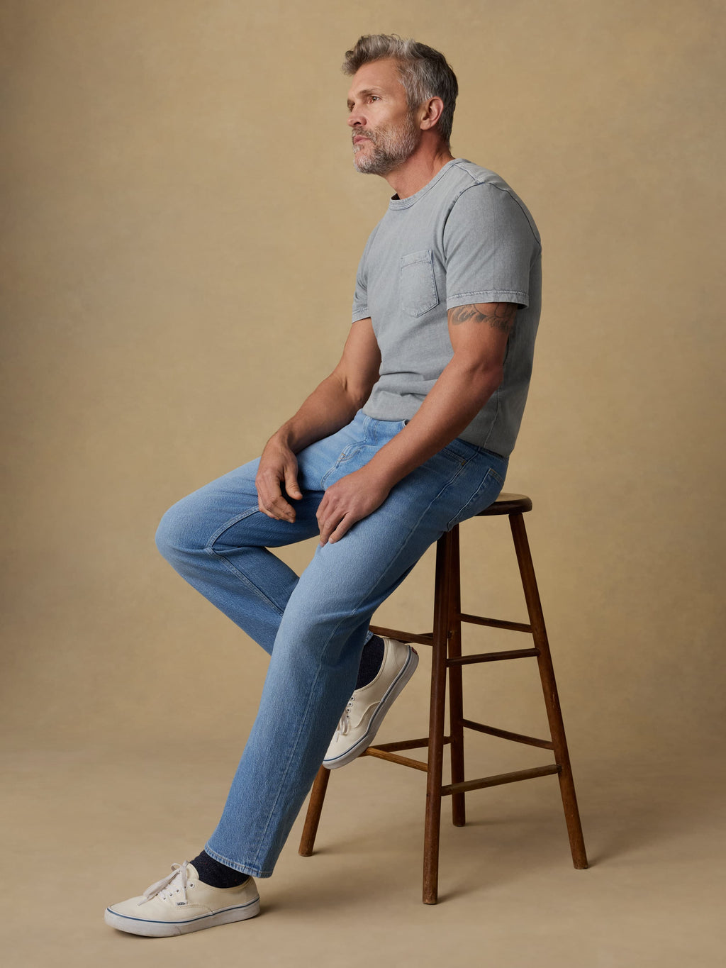 Organic Cotton Denim Pant - Bay Drift Wash
