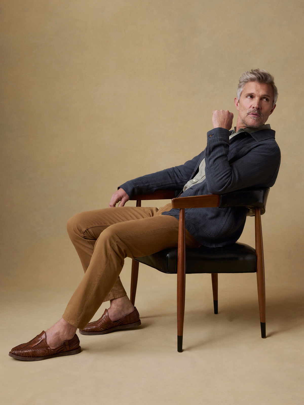 Herringbone Studio Jacket - Polar Night Herringbone