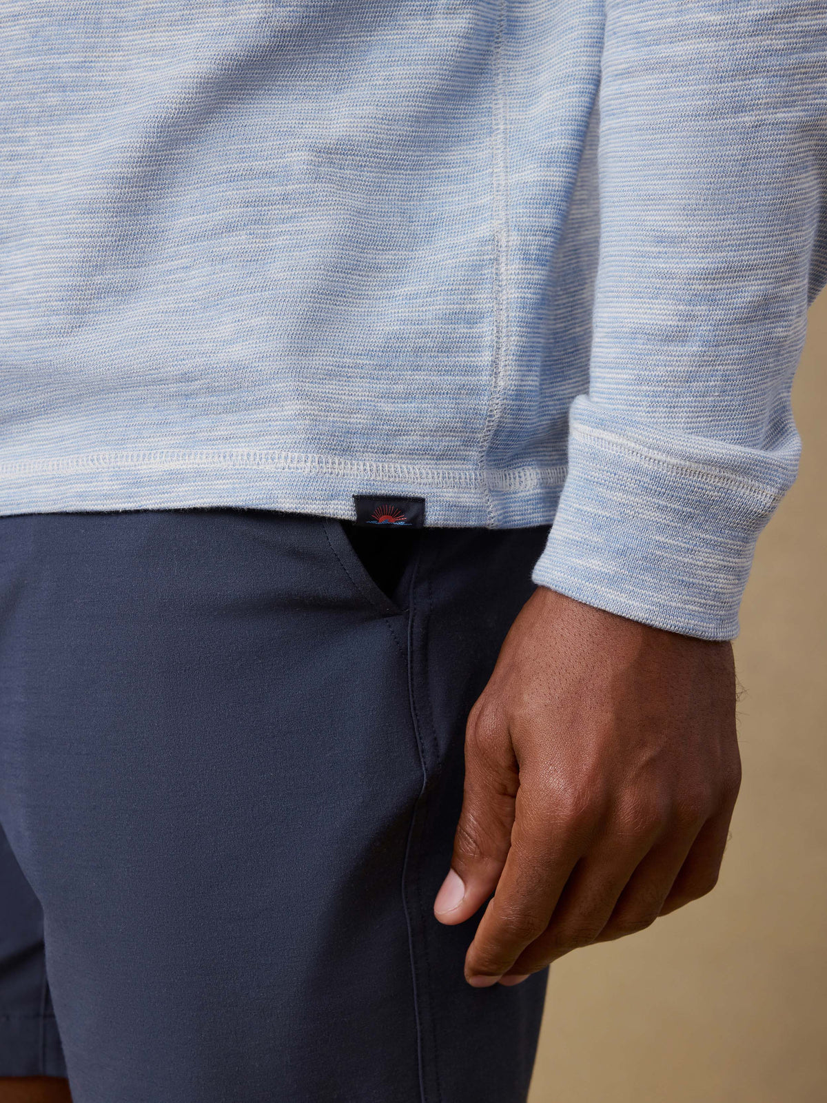 Sunwashed Organic Hoodie - Blue Ivory Feeder
