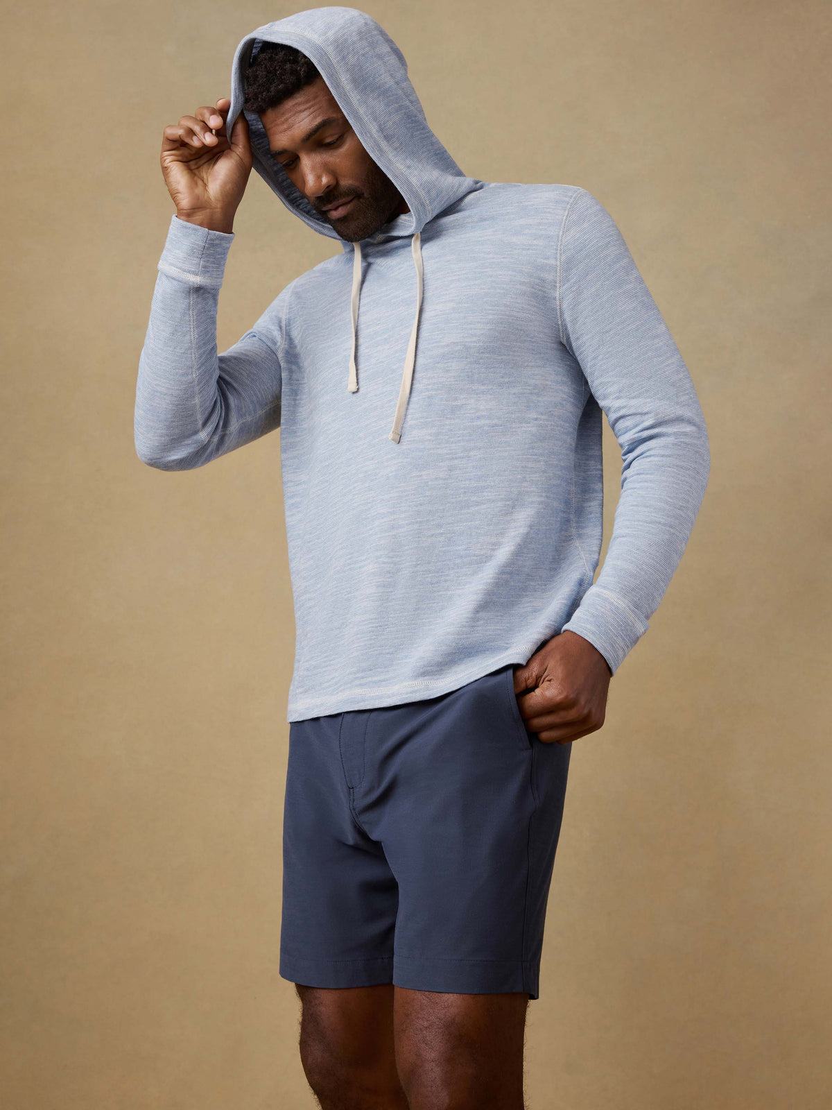 Sunwashed Organic Hoodie - Blue Ivory Feeder