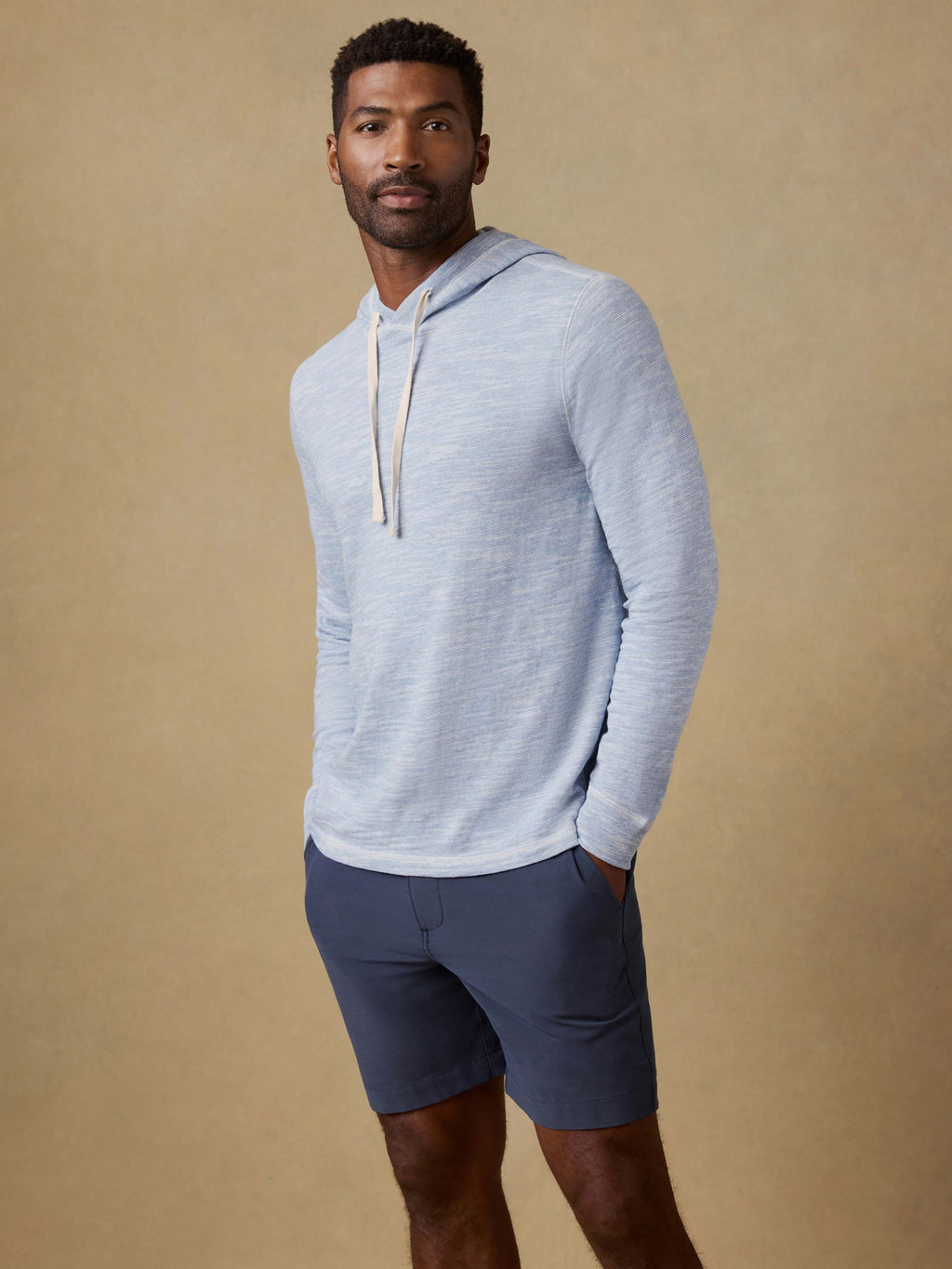 Sunwashed Organic Hoodie - Blue Ivory Feeder