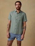 Short-Sleeve Palma Linen Shirt - Spruce