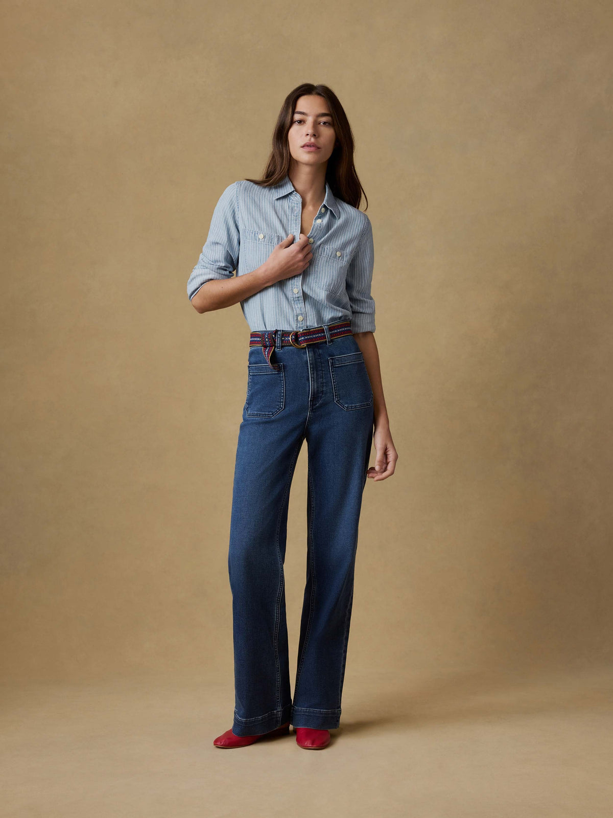 Stretch Terry Patch Pocket Pant - Creekstone Wash