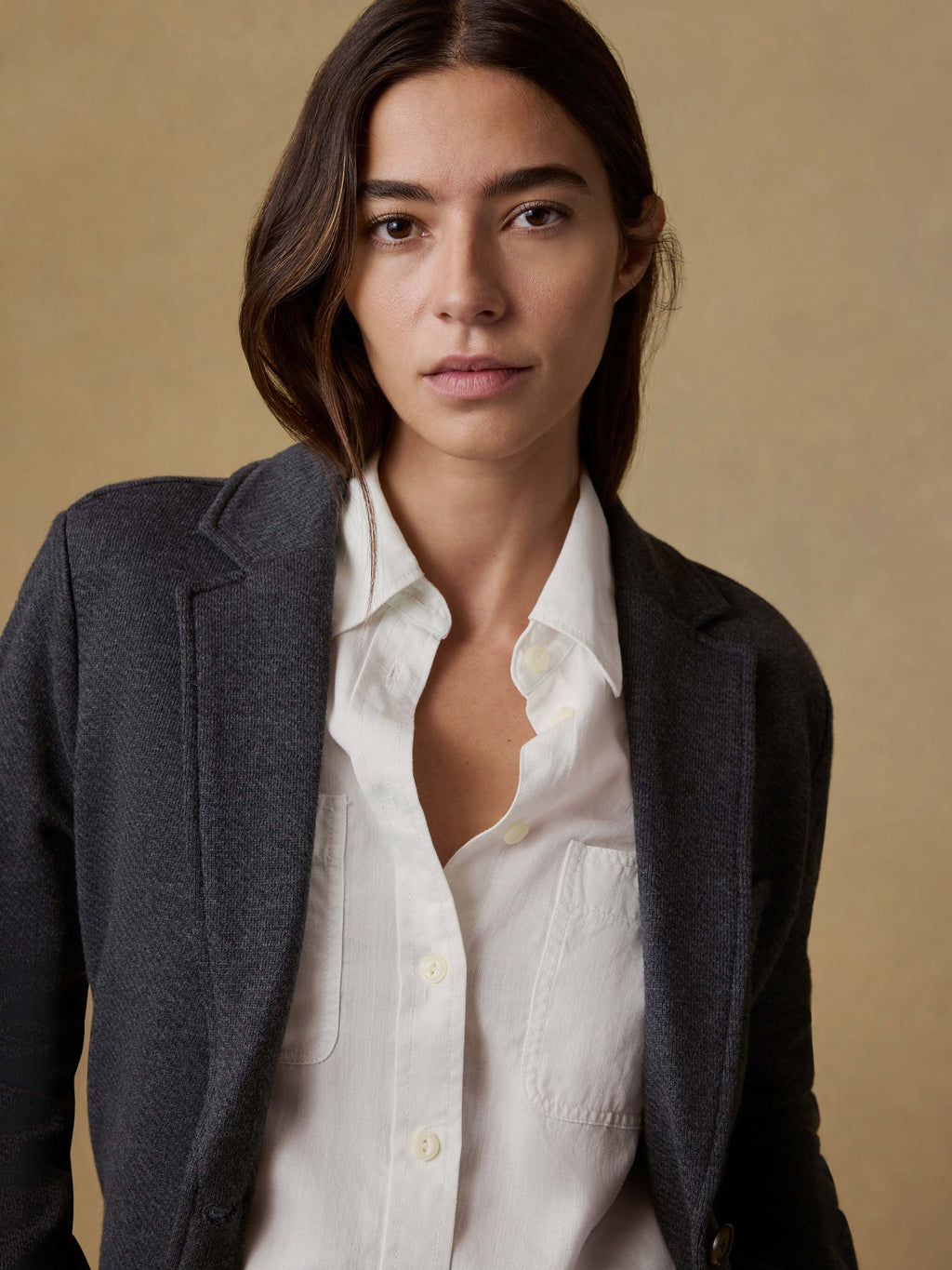 Inlet Knit Blazer - Black Sky Melange