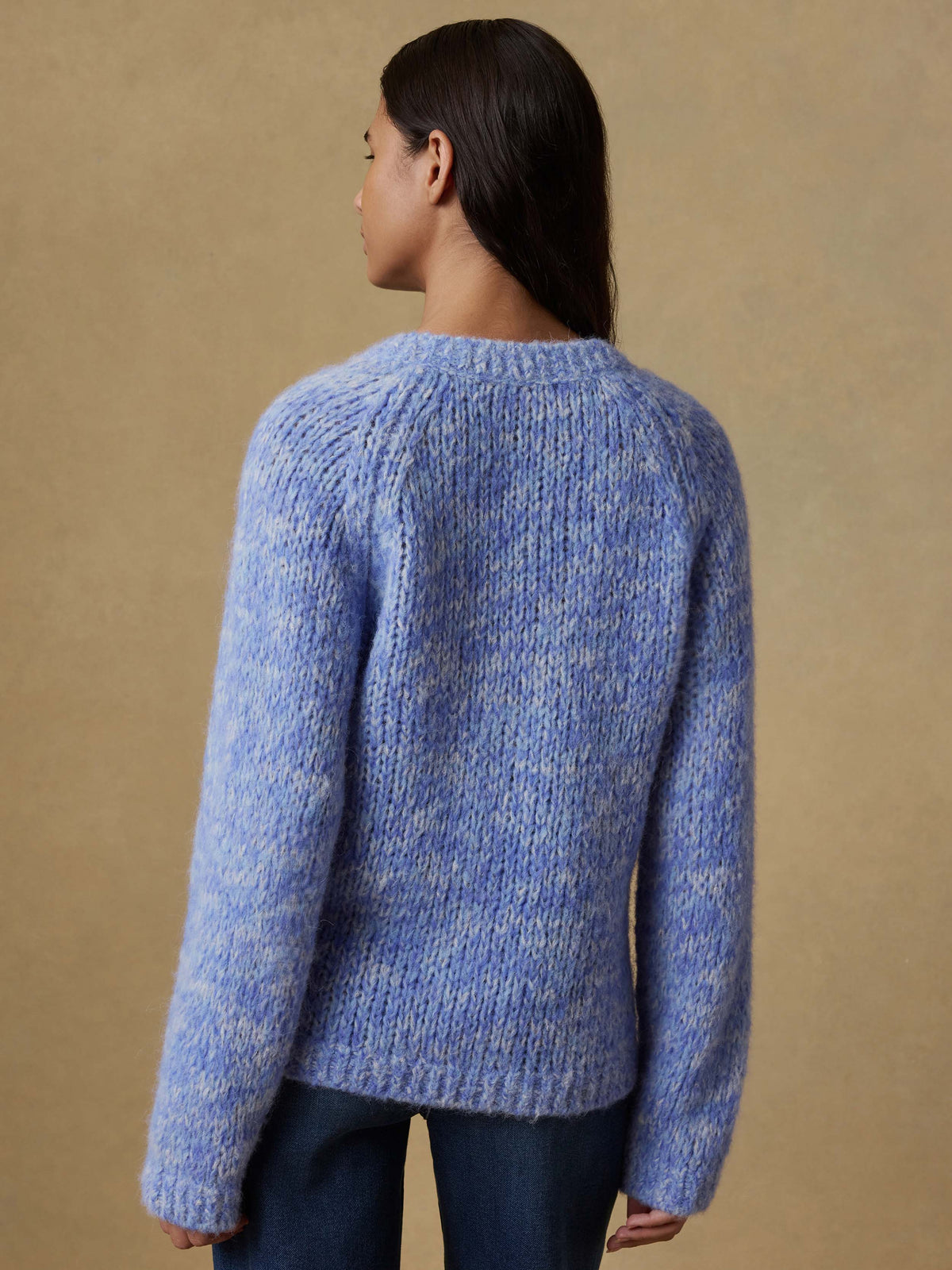 Apres Alpaca V Neck Pullover - Saltwater Blue