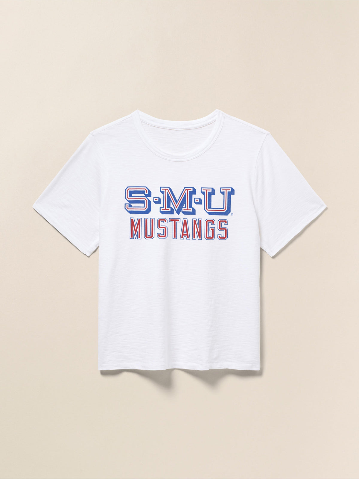 Southern Methodist University Sunwashed Essential Tee - White