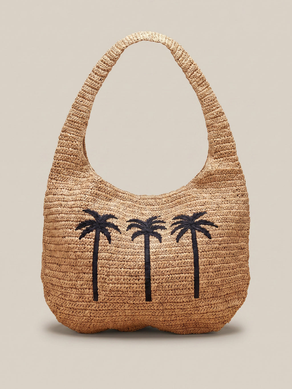 Straw Palm Beach Tote - Toasted Natural